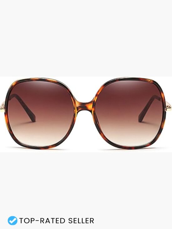 Oversized Square Sunglasses Retro 70s Vintage UV400 Protection Plastic Frame main image 7